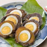 干し柿のゆで卵巻き
