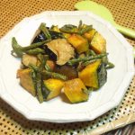 揚げ野菜のごま酢和え