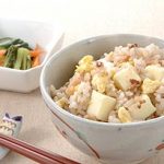 明太子とチーズ、卵の混ぜごはん