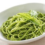 春菊とパセリのジェノベーゼソーススパゲッティ