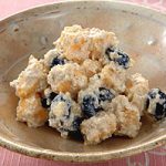 柿と黒豆の白和え
