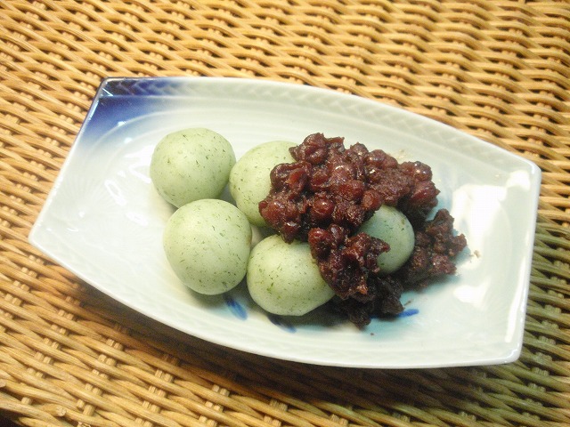 母子草の草団子