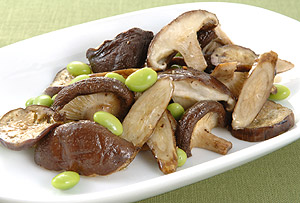 焼きしいたけとごぼう・なすのマリネ