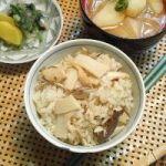 焼きサバ入りたけのこごはん
