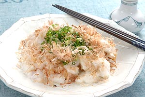 焼き車麩のとろろがけ