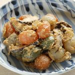 玉こんにゃくと干ししいたけの味噌煮