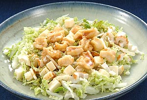 白菜と麩のサラダ