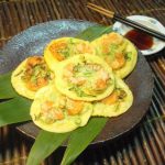糠味噌漬けエビの一銭焼き