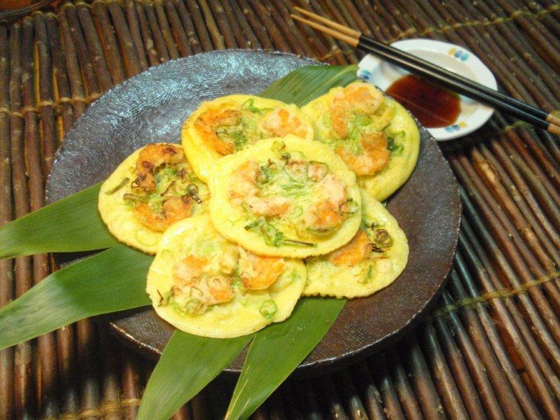 糠味噌漬けエビの一銭焼き