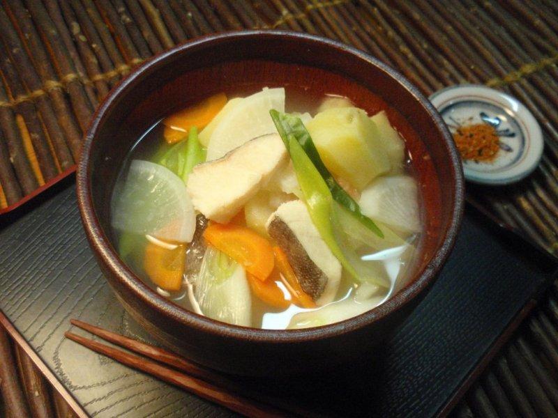 糠味噌漬けタラの三平汁