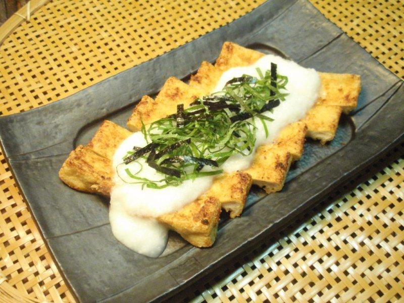 糠味噌漬け厚揚げ焼き