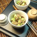 糠漬けなすと枝豆のごま和え