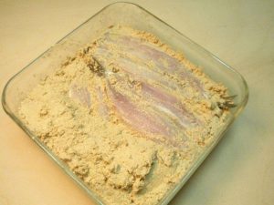 糠漬けイワシとしめじの卵どんぶり