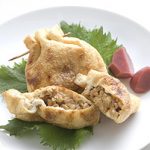 納豆とナッツの信田焼き