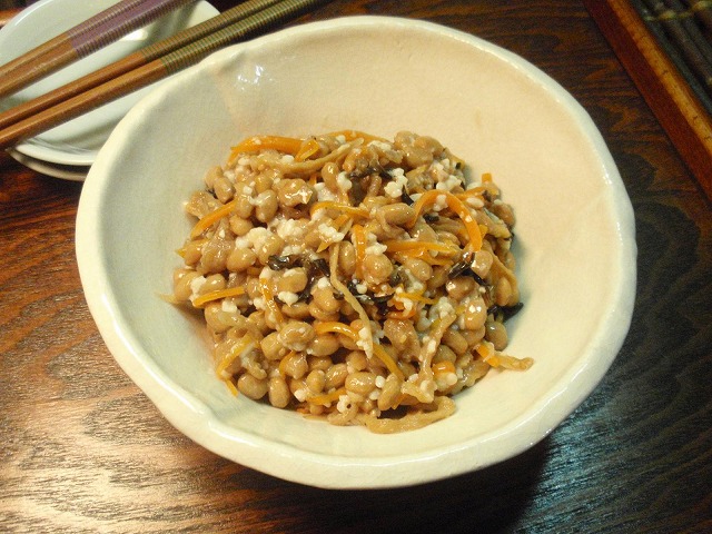 納豆の塩麹漬け