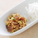 納豆味噌とマグロの大根そば