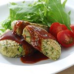 緑豆と鶏肉のハンバーグ