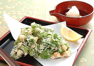 菜の花の天ぷら
