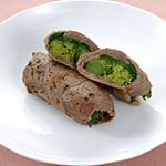 菜の花の牛肉巻き