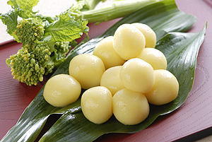 菜種御供（菜の花団子）