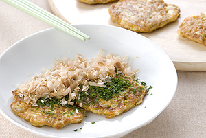 豆腐とにんじんのトロロ焼き