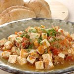 豆腐とトマトのチリソース