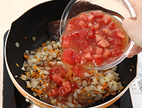 豆腐とトマトのチリソース