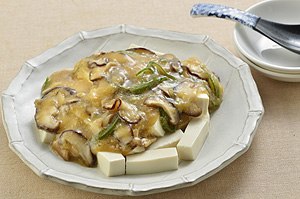 豆腐のクリームコーンあんかけ