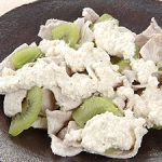 豆腐ソースの豚冷しゃぶ