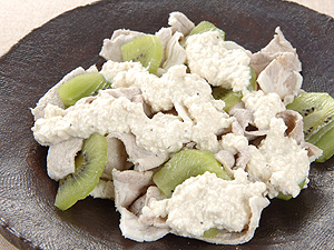 豆腐ソースの豚冷しゃぶ