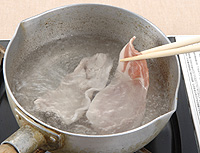 豆腐ソースの豚冷しゃぶ