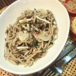 赤じそのそばパスタ