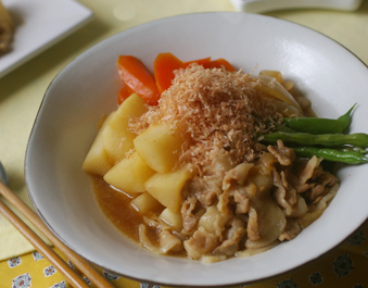 長芋のほっこり肉じゃが風