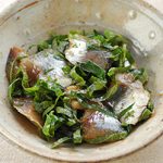 青じそとイワシの豆鼓（トウチ）和え