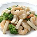 魚介類の中華ドレッシングサラダ