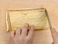 鶏ひき肉とオクラの信田巻き