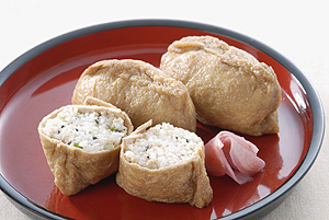 鶏ひき肉のいなりずし