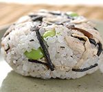 鶏ササミとヒジキのおにぎり