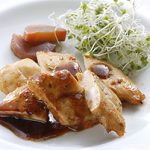 鶏ササミのレモンはちみつソース